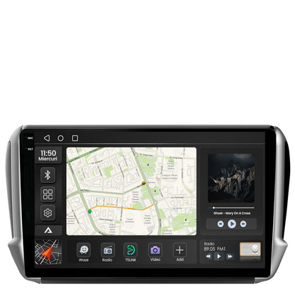 Navigatie 2K Peugeot 208/2008 (2012+), Android, S-Quadcore / 4GB RAM + 64GB ROM, 10.36 Inch - AD-BGS100042K+AD-BGRKIT258