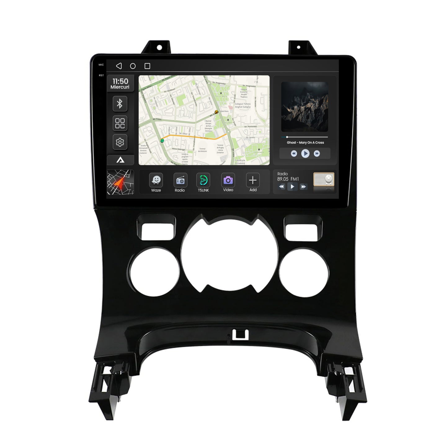 Navigatie 2K Peugeot 3008/5008, Android, S-Quadcore / 4GB RAM + 64GB ROM, 9.5 Inch - AD-BGS90042K+AD-BGRKIT259