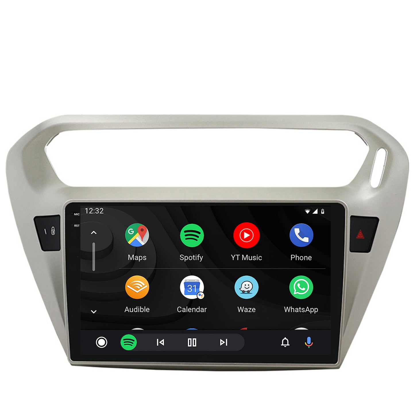 Navigatie 2K Peugeot 301 / Citroen C-Elysee, Android, S-Quadcore / 4GB RAM + 64GB ROM, 9.5 Inch - AD-BGS90042K+AD-BGRKIT255