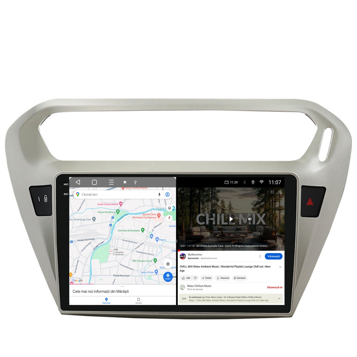 Navigatie 2K Peugeot 301 / Citroen C-Elysee, Android, S-Quadcore / 4GB RAM + 64GB ROM, 9.5 Inch - AD-BGS90042K+AD-BGRKIT255