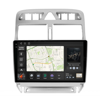 Navigatie 2K Peugeot 307, Android, S-Quadcore / 4GB RAM + 64GB ROM, 9.5 Inch - AD-BGS90042K+AD-BGRKIT266