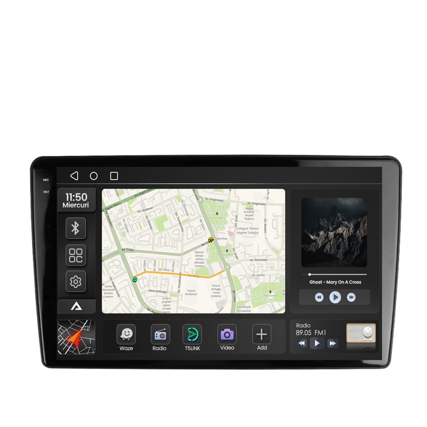 Navigatie 2K Peugeot 307, Android, S-Quadcore / 4GB RAM + 64GB ROM, 9.5 Inch - AD-BGS90042K+AD-BGRKIT266S