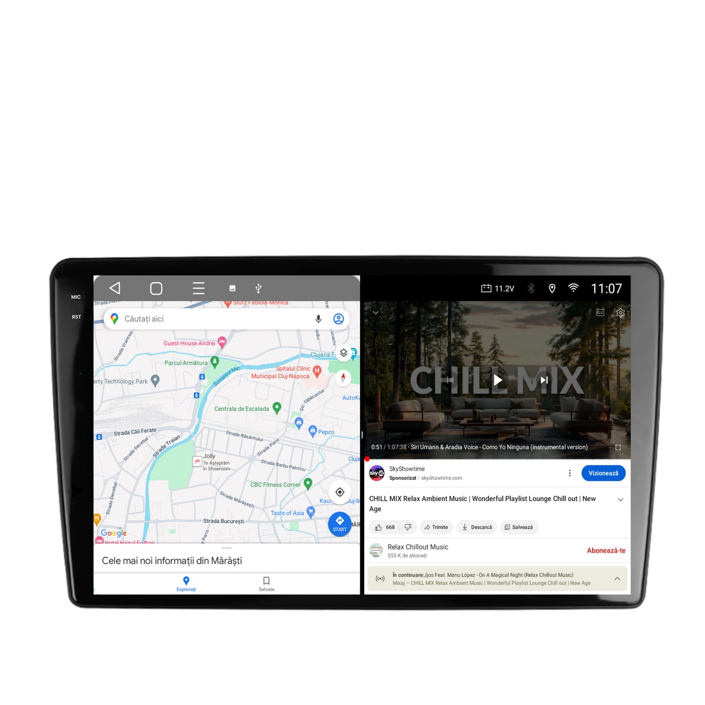Navigatie 2K Peugeot 307, Android, S-Quadcore / 4GB RAM + 64GB ROM, 9.5 Inch - AD-BGS90042K+AD-BGRKIT266S