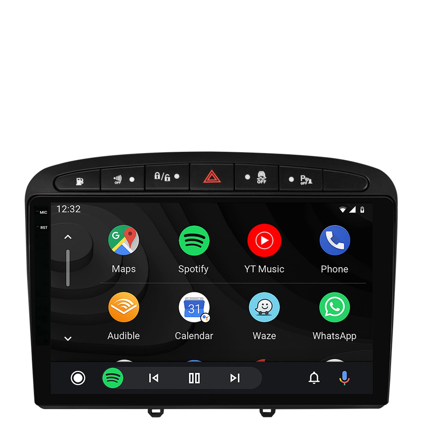 Navigatie 2K Peugeot 308/408 (2008-2013), Android, S-Quadcore / 4GB RAM + 64GB ROM, 9.5 Inch - AD-BGS90042K+AD-BGRKIT265