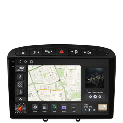 Navigatie 2K Peugeot 308/408 (2008-2013), Android, S-Quadcore / 4GB RAM + 64GB ROM, 9.5 Inch - AD-BGS90042K+AD-BGRKIT265