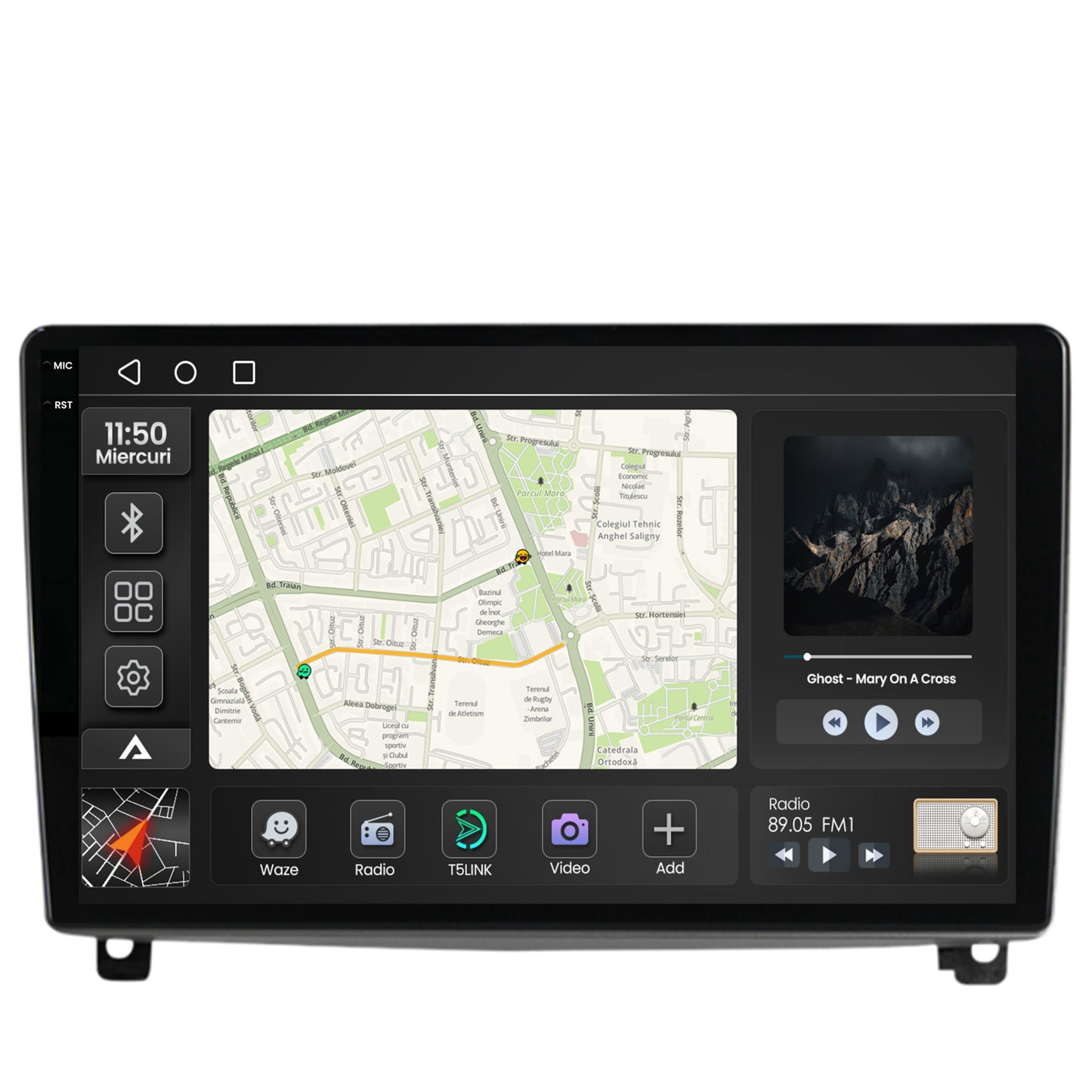 Navigatie 2K Peugeot 407 (2004-2011), Android, S-Quadcore / 4GB RAM + 64GB ROM, 9.5 Inch - AD-BGS90042K+AD-BGRKIT266V3