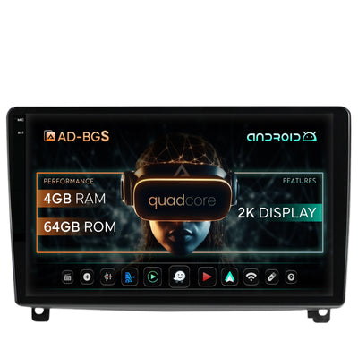 Navigatie 2K Peugeot 407 (2004-2011), Android, S-Quadcore / 4GB RAM + 64GB ROM, 9.5 Inch - AD-BGS90042K+AD-BGRKIT266V3