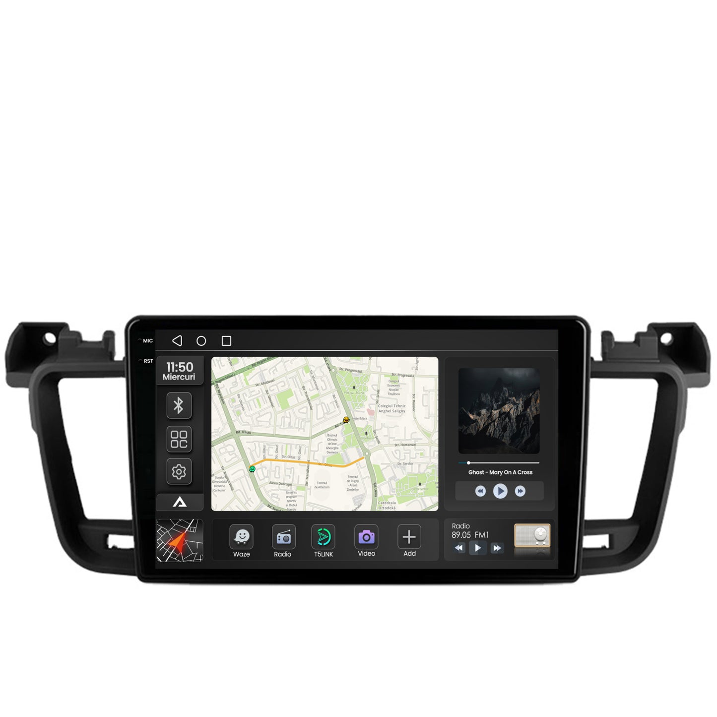 Navigatie 2K Peugeot 508 (2010-2018), Android, S-Quadcore / 4GB RAM + 64GB ROM, 9.5 Inch - AD-BGS90042K+AD-BGRKIT264