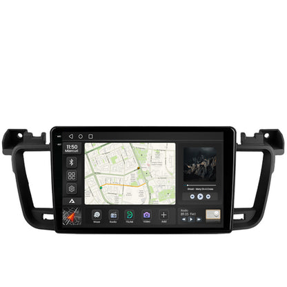 Navigatie 2K Peugeot 508 (2010-2018), Android, S-Quadcore / 4GB RAM + 64GB ROM, 9.5 Inch - AD-BGS90042K+AD-BGRKIT264