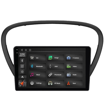 Navigatie 2K Peugeot 607 (2004-2011), Android, S-Quadcore / 4GB RAM + 64GB ROM, 9.5 Inch - AD-BGS90042K+AD-BGRKIT266V4