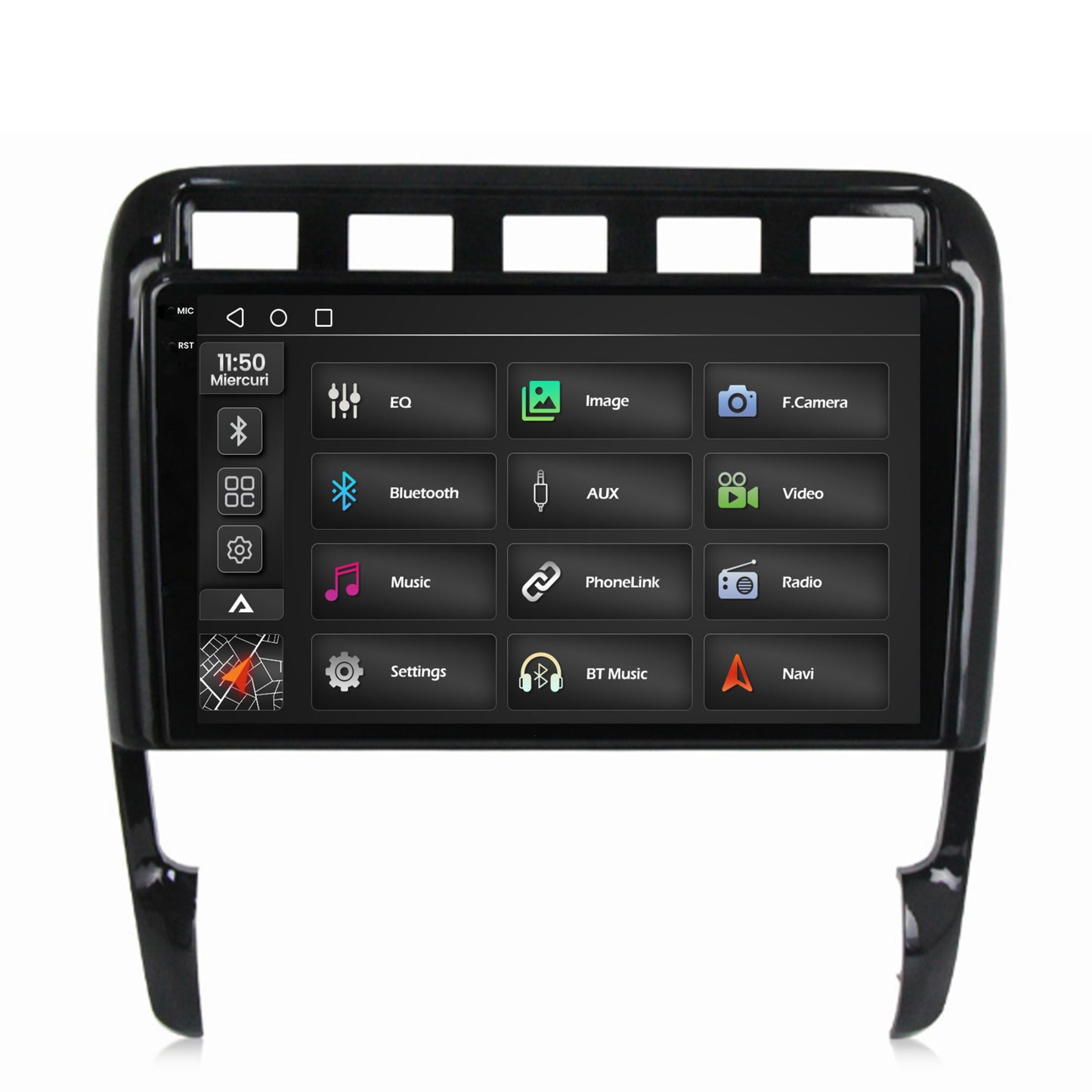 Navigatie 2K Porsche Cayenne (2002-2010), Android, S-Quadcore / 4GB RAM + 64GB ROM, 9.5 Inch - AD-BGS90042K+AD-BGRKIT057