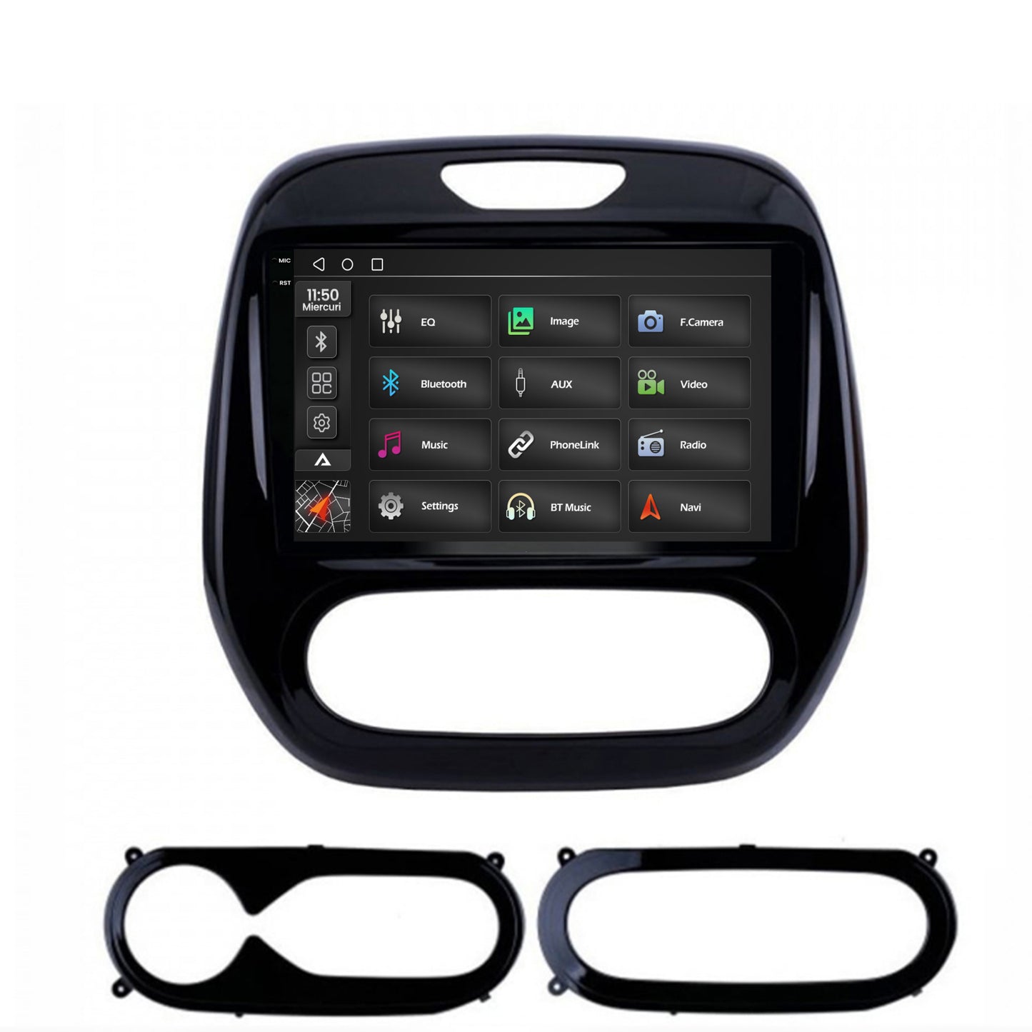 Navigatie 2K Renault Captur (2013-2019), Android, S-Quadcore / 4GB RAM + 64GB ROM, 9.5 Inch - AD-BGS90042K+AD-BGRKIT378