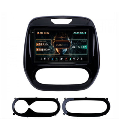 Navigatie 2K Renault Captur (2013-2019), Android, S-Quadcore / 4GB RAM + 64GB ROM, 9.5 Inch - AD-BGS90042K+AD-BGRKIT378