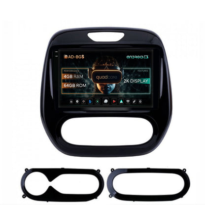 Navigatie 2K Renault Captur (2013-2019), Android, S-Quadcore / 4GB RAM + 64GB ROM, 9.5 Inch - AD-BGS90042K+AD-BGRKIT378