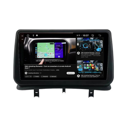 Navigatie 2K Renault Clio 3 (2005-2013), Android, S-Quadcore / 4GB RAM + 64GB ROM, 9.5 Inch - AD-BGS90042K+AD-BGRKIT371V2