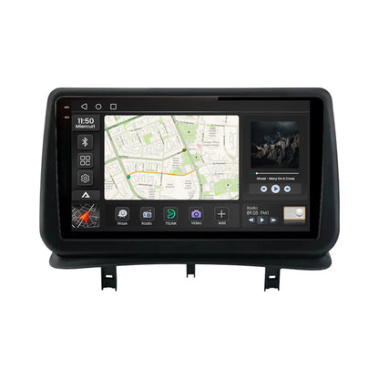 Navigatie 2K Renault Clio 3 (2005-2013), Android, S-Quadcore / 4GB RAM + 64GB ROM, 9.5 Inch - AD-BGS90042K+AD-BGRKIT371V2