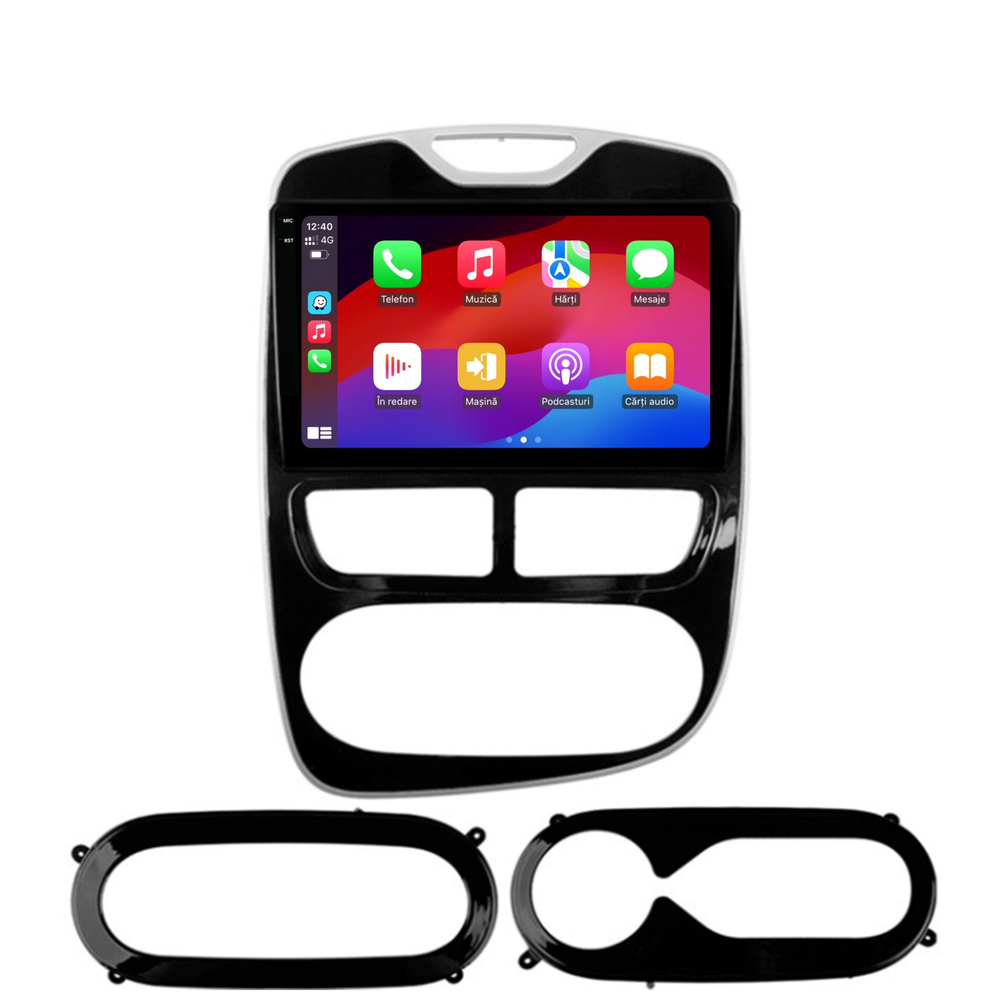Navigatie 2K Renault Clio IV (2012-2016), Android, S-Quadcore / 4GB RAM + 64GB ROM, 9.5 Inch - AD-BGS90042K+AD-BGRKIT369-1216