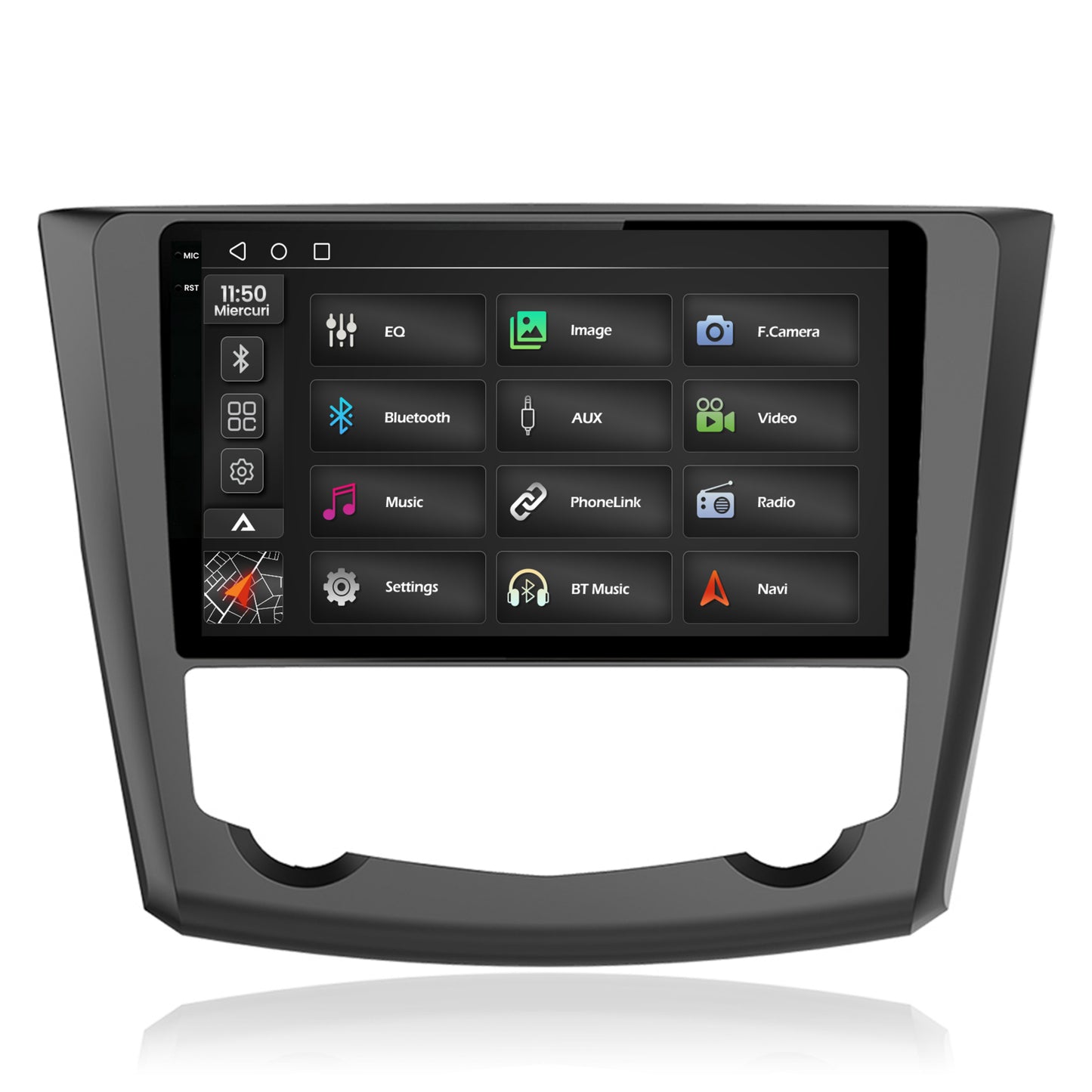 Navigatie 2K Renault Kadjar, Android, S-Quadcore / 4GB RAM + 64GB ROM, 9.5 Inch - AD-BGS90042K+AD-BGRKIT364