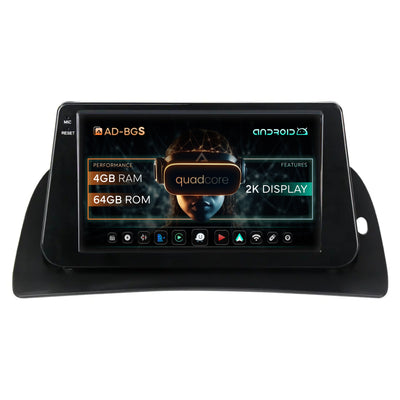Navigatie 2K Renault Kangoo (2008-2021), Android, S-Quadcore / 4GB RAM + 64GB ROM, 9.5 Inch - AD-BGS90042K+AD-BGRKIT373