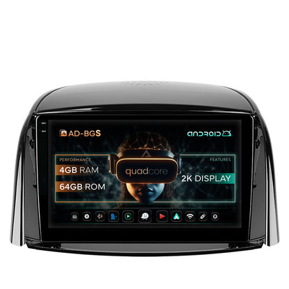 Navigatie 2K Renault Koleos (2009-2016), Android, S-Quadcore / 4GB RAM + 64GB ROM, 9.5 Inch - AD-BGS90042K+AD-BGRKIT365