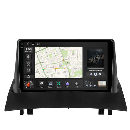 Navigatie 2K Renault Megane 2 (2002-2009), Android, S-Quadcore / 4GB RAM + 64GB ROM, 9.5 Inch - AD-BGS90042K+AD-BGRKIT371