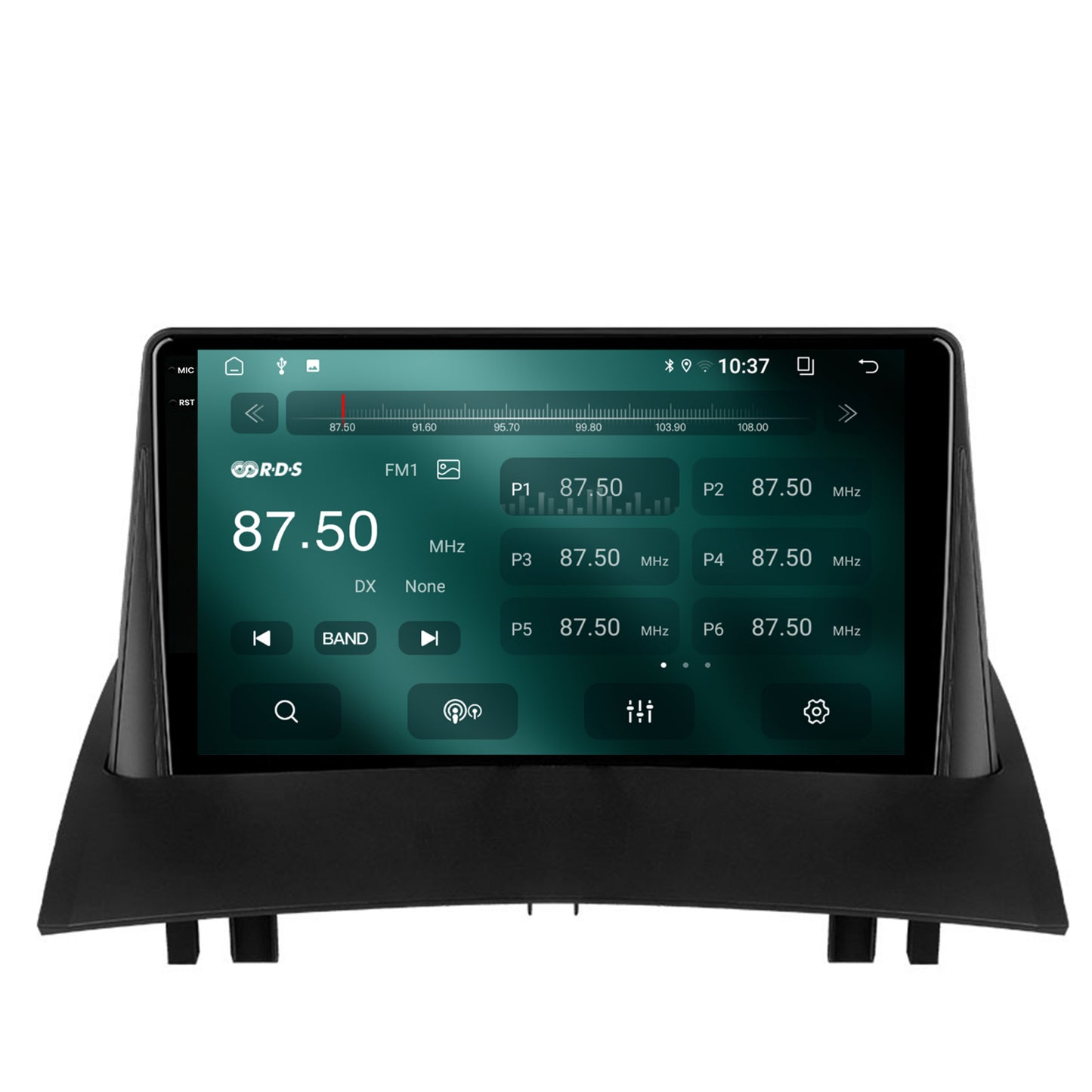 Navigatie 2K Renault Megane 2 (2002-2009), Android, S-Quadcore / 4GB RAM + 64GB ROM, 9.5 Inch - AD-BGS90042K+AD-BGRKIT371