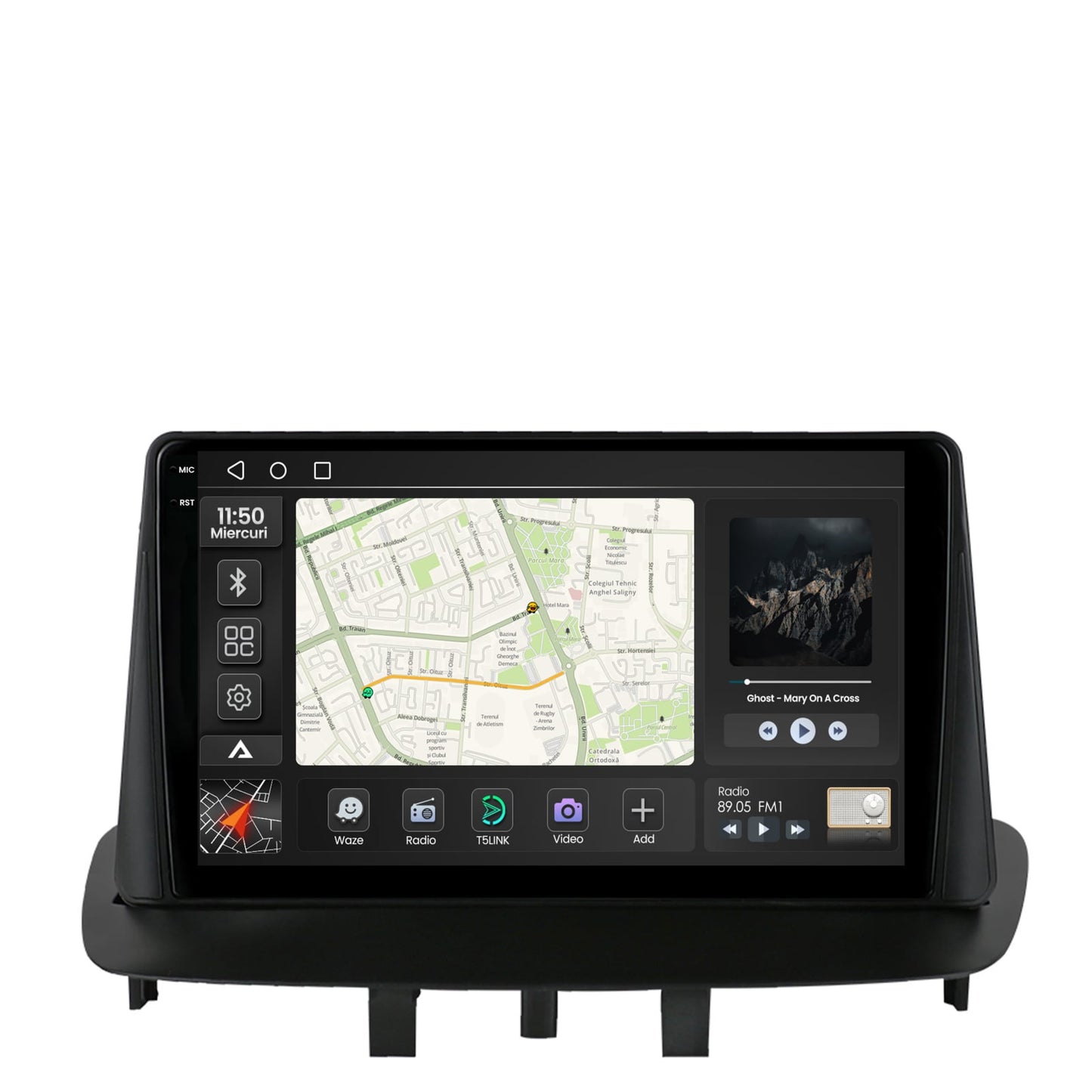 Navigatie 2K Renault Megane 3 / Fluence (2009-2016), Android, S-Quadcore / 4GB RAM + 64GB ROM, 9.5 Inch - AD-BGS90042K+AD-BGRKIT372