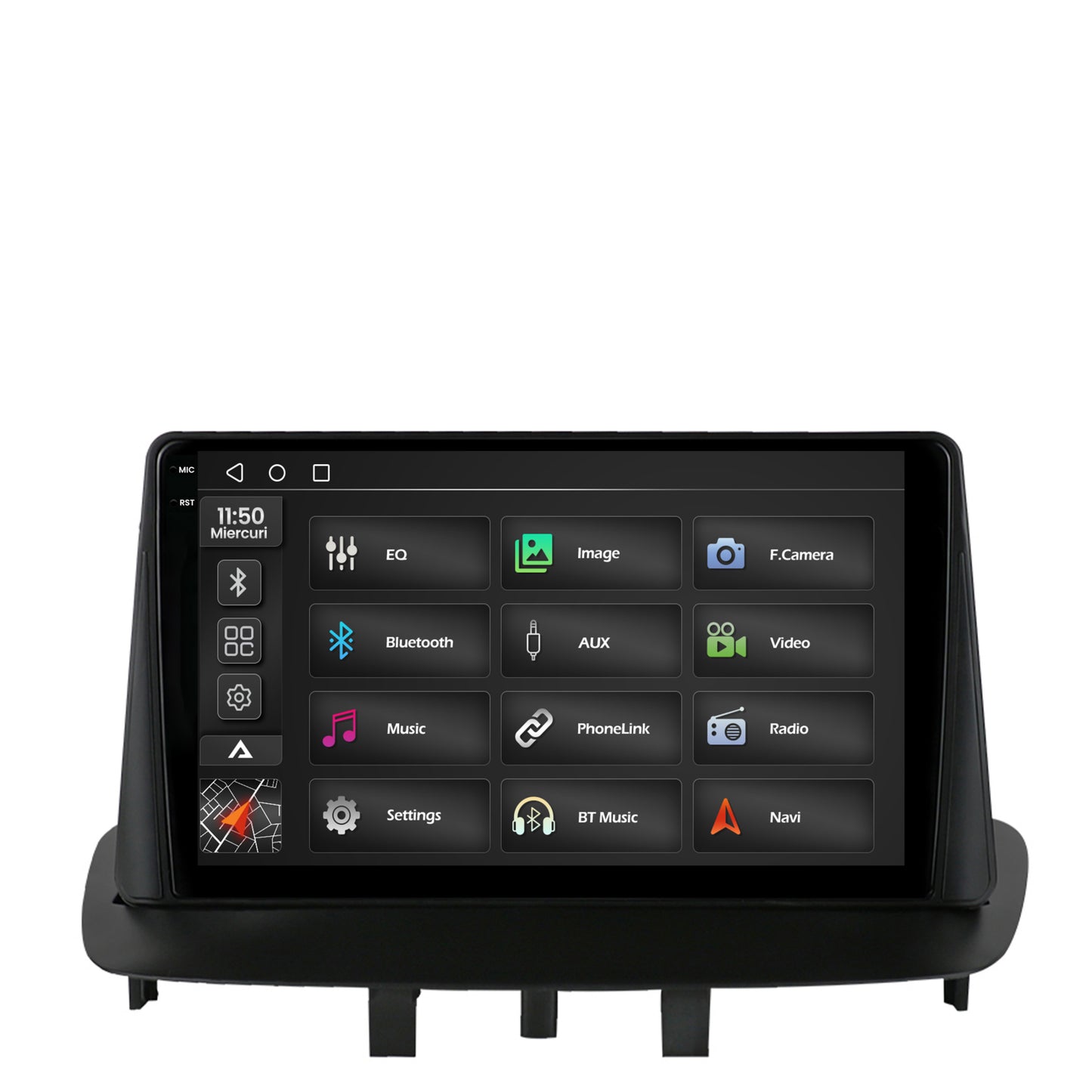 Navigatie 2K Renault Megane 3 / Fluence (2009-2016), Android, S-Quadcore / 4GB RAM + 64GB ROM, 9.5 Inch - AD-BGS90042K+AD-BGRKIT372