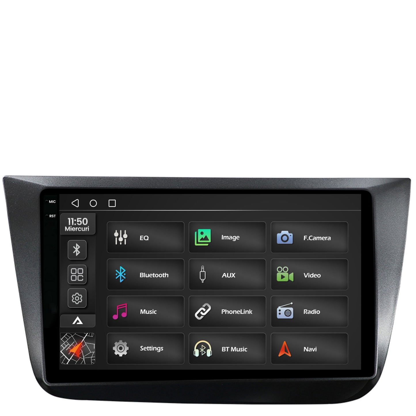 Navigatie 2K Seat Altea/Toledo (2005-2012), Android, S-Quadcore / 4GB RAM + 64GB ROM, 9.5 Inch - AD-BGS90042K+AD-BGRKIT055