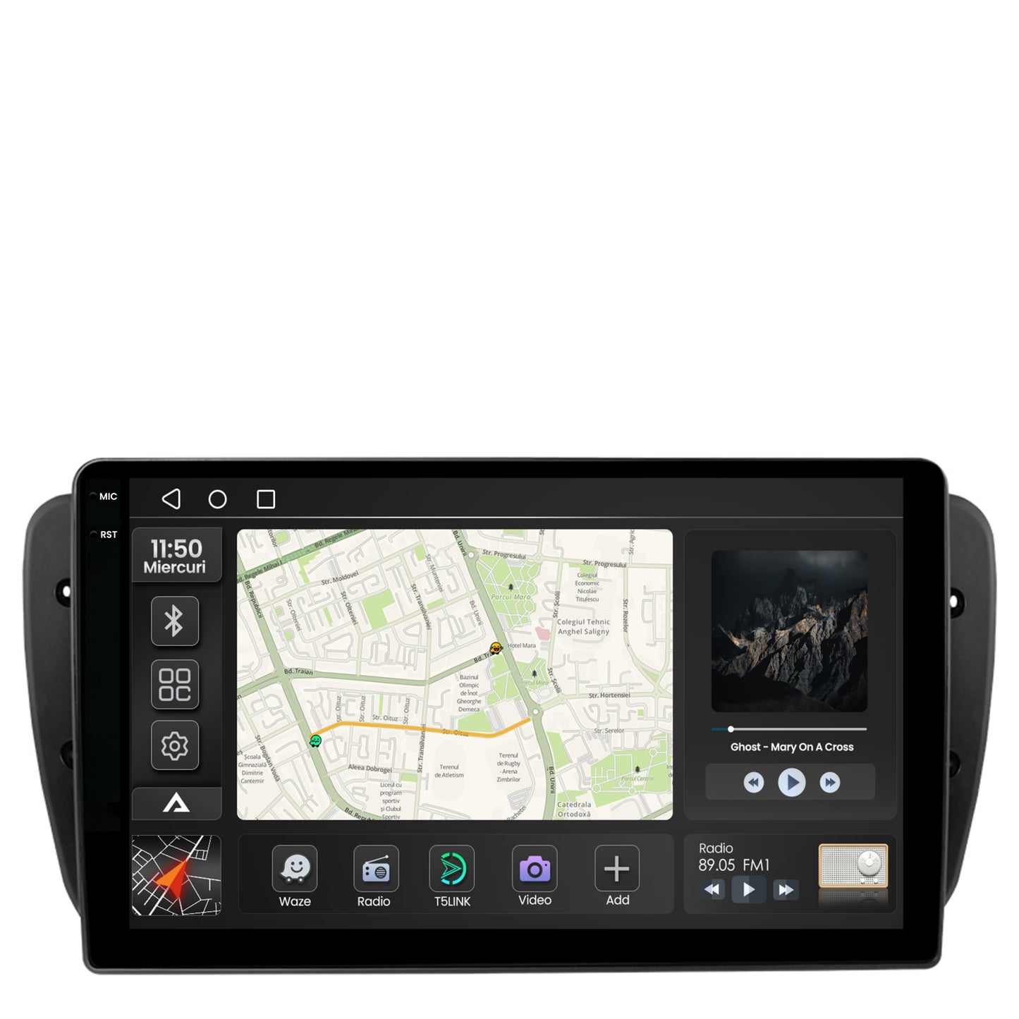 Navigatie 2K Seat Ibiza (2009-2013), Android, S-Quadcore / 4GB RAM + 64GB ROM, 9.5 Inch - AD-BGS90042K+AD-BGRKIT049