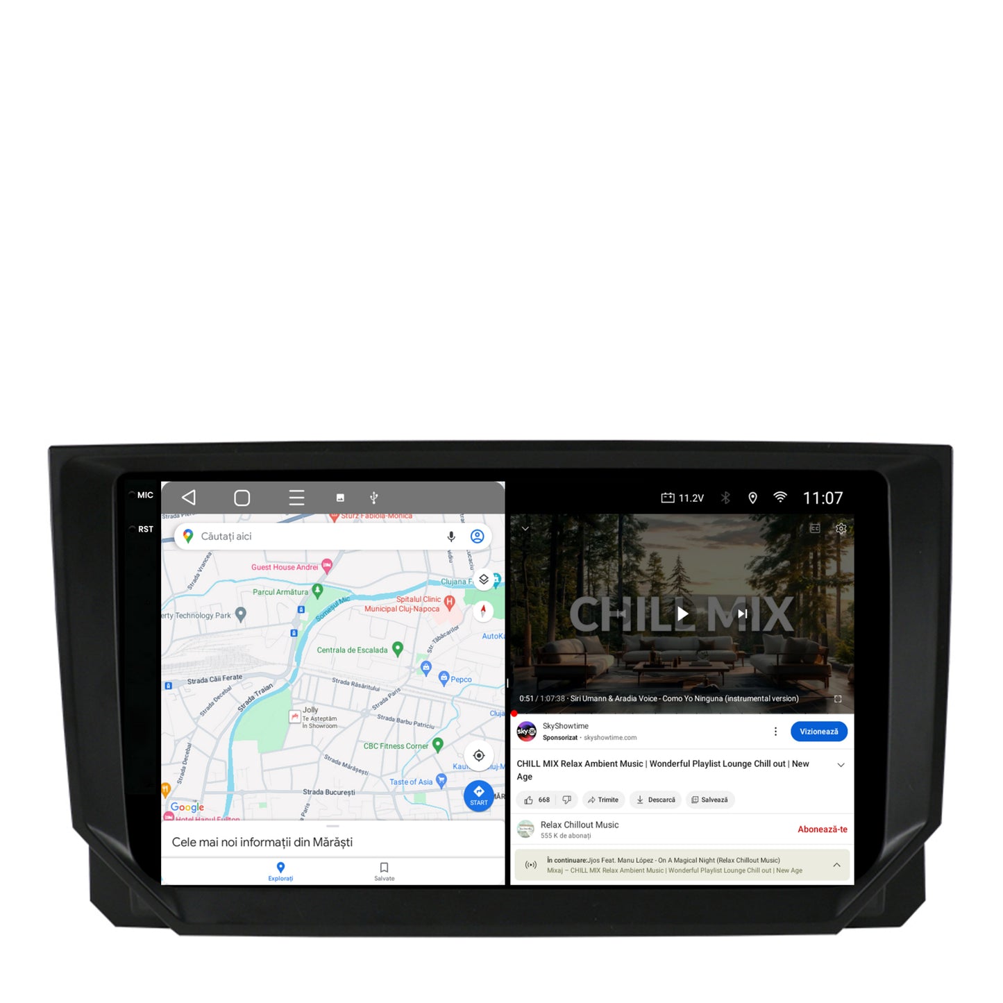 Navigatie 2K Seat Ibiza / Arona (2017-2021), Android, S-Quadcore / 4GB RAM + 64GB ROM, 9.5 Inch - AD-BGS90042K+AD-BGRKIT045