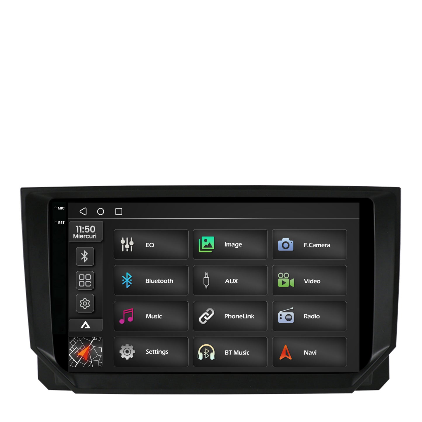 Navigatie 2K Seat Ibiza / Arona (2017-2021), Android, S-Quadcore / 4GB RAM + 64GB ROM, 9.5 Inch - AD-BGS90042K+AD-BGRKIT045