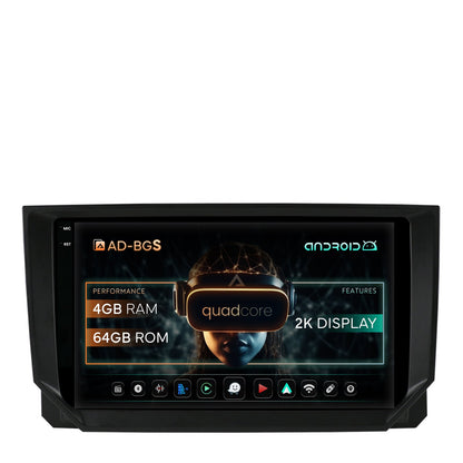Navigatie 2K Seat Ibiza / Arona (2017-2021), Android, S-Quadcore / 4GB RAM + 64GB ROM, 9.5 Inch - AD-BGS90042K+AD-BGRKIT045