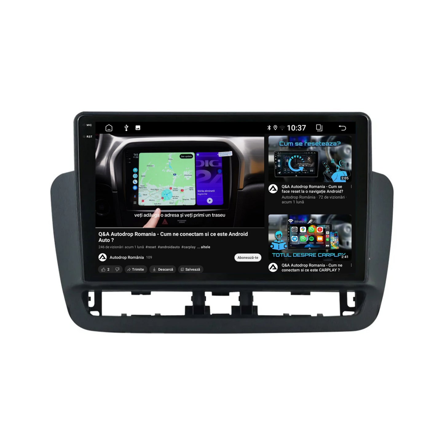 Navigatie 2K Seat Ibiza IV (2014-2017), Android, S-Quadcore / 4GB RAM + 64GB ROM, 9.5 Inch - AD-BGS90042K+AD-BGRKIT062