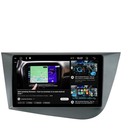 Navigatie 2K Seat Leon (2005-2012), Android, S-Quadcore / 4GB RAM + 64GB ROM, 9.5 Inch - AD-BGS90042K+AD-BGRKIT052