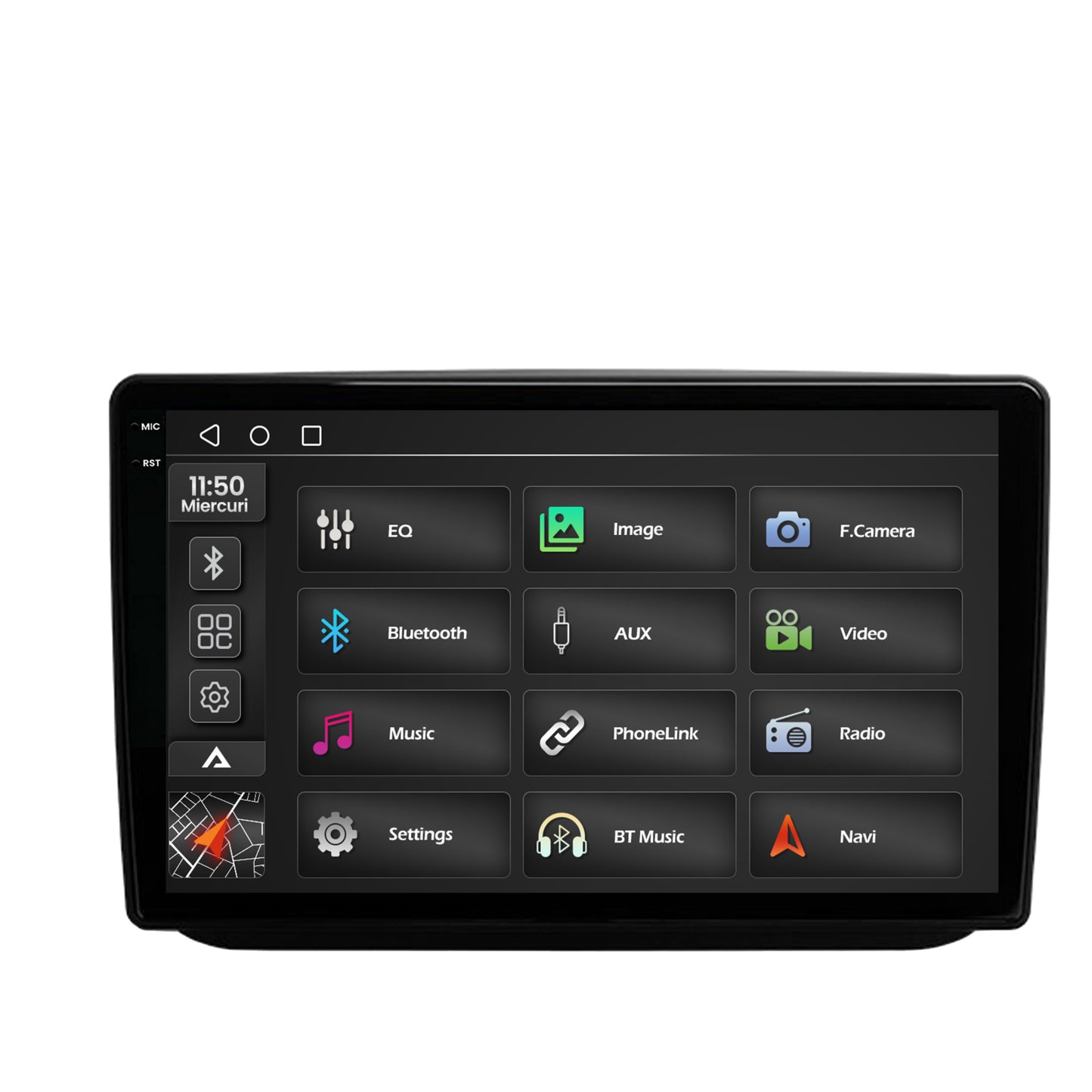 Navigatie 2K Skoda Fabia (2007-2014), Android, S-Quadcore / 4GB RAM + 64GB ROM, 10.36 Inch - AD-BGS100042K+AD-BGRKIT046