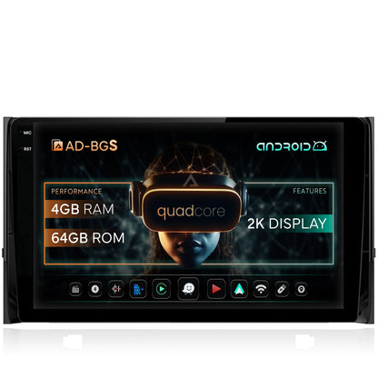 Navigatie 2K Skoda Kodiaq, Android, S-Quadcore / 4GB RAM + 64GB ROM, 10.36 Inch - AD-BGS100042K+AD-BGRKIT028