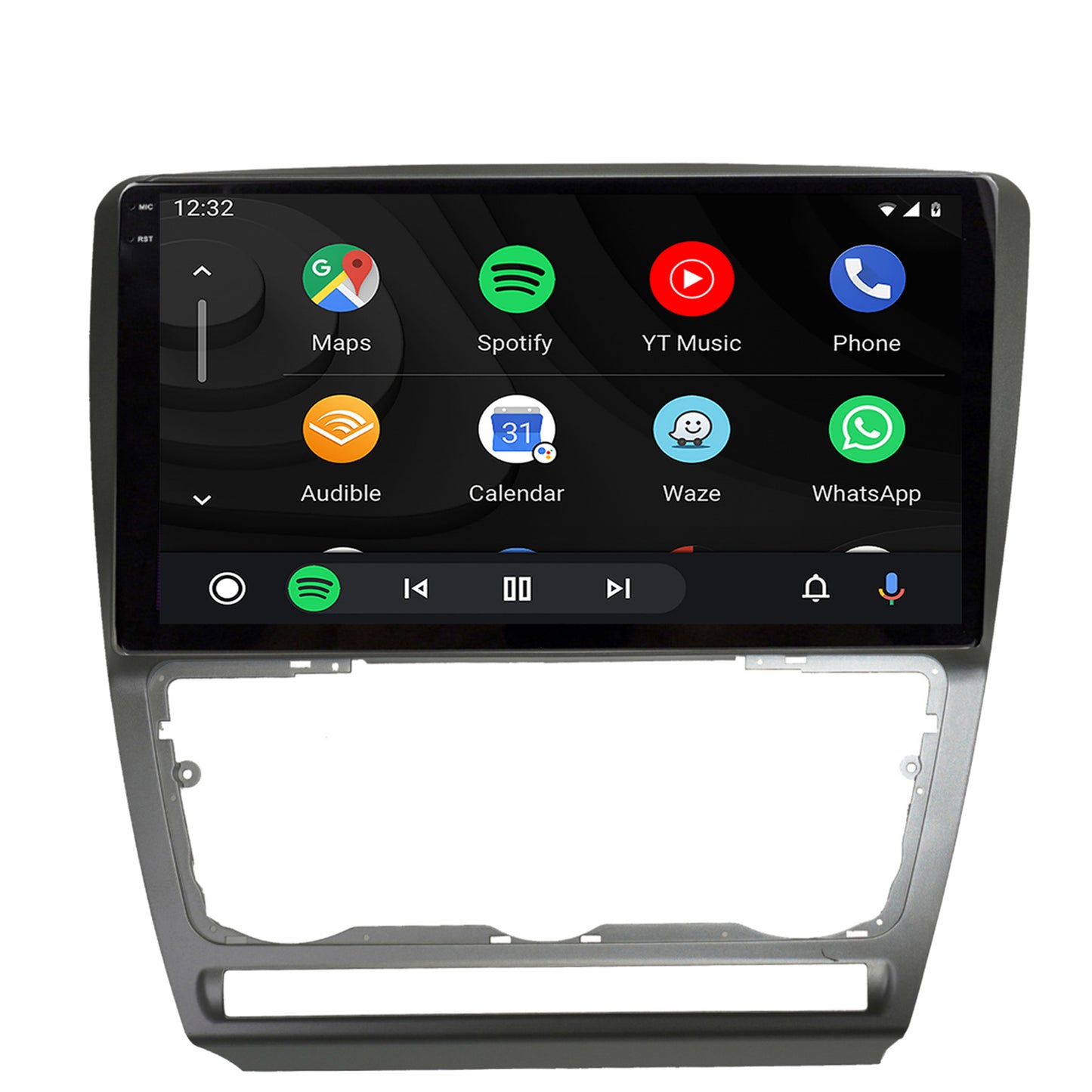 Navigatie 2K Skoda Octavia 2, Android, S-Quadcore / 4GB RAM + 64GB ROM, 10.36 Inch - AD-BGS100042K+AD-BGRKIT048