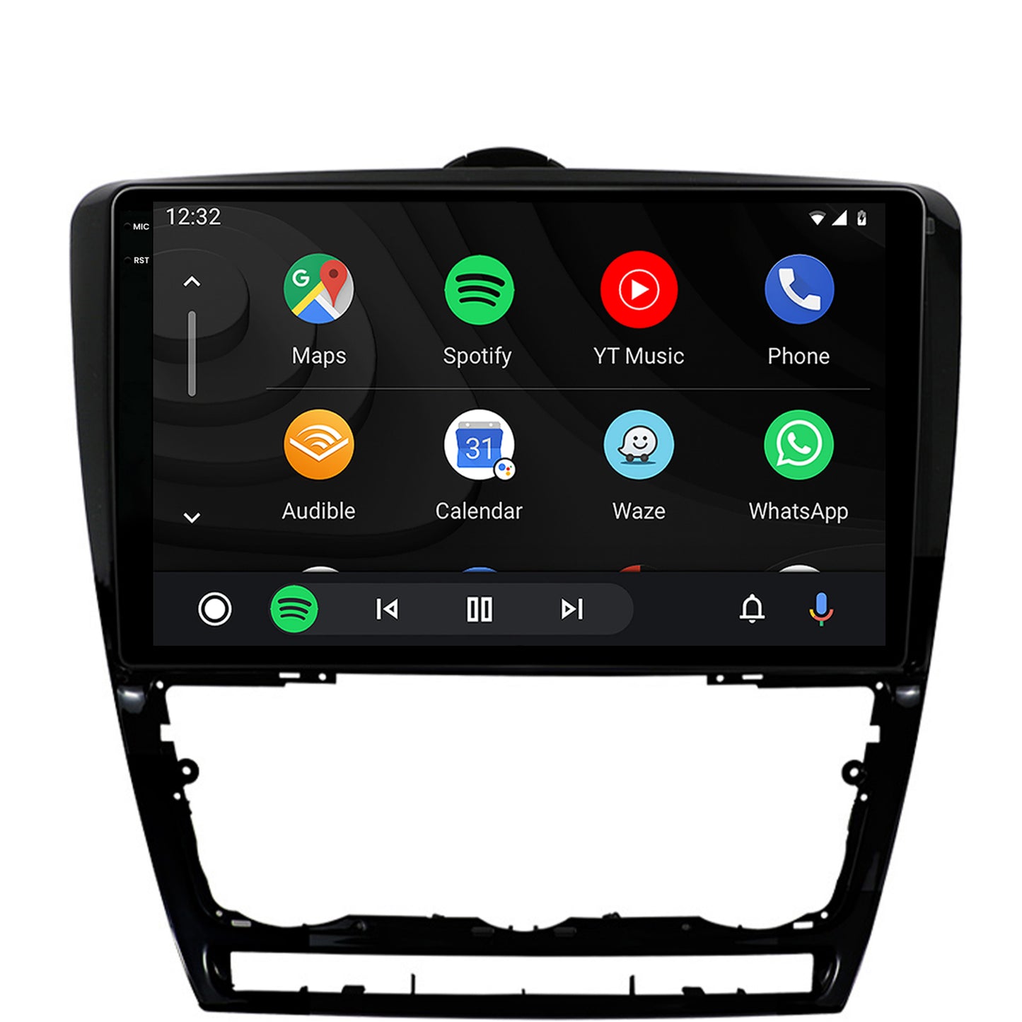 Navigatie 2K Skoda Octavia 2, Android, S-Quadcore / 4GB RAM + 64GB ROM, 10.36 Inch - AD-BGS100042K+AD-BGRKIT048v2