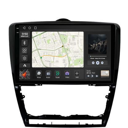Navigatie 2K Skoda Octavia 2, Android, S-Quadcore / 4GB RAM + 64GB ROM, 10.36 Inch - AD-BGS100042K+AD-BGRKIT048v2