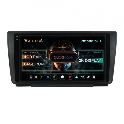 Navigatie 2K Skoda Octavia 2, Android, S-Quadcore / 4GB RAM + 64GB ROM, 9.5 Inch - AD-BGS90042K+AD-BGRKIT038