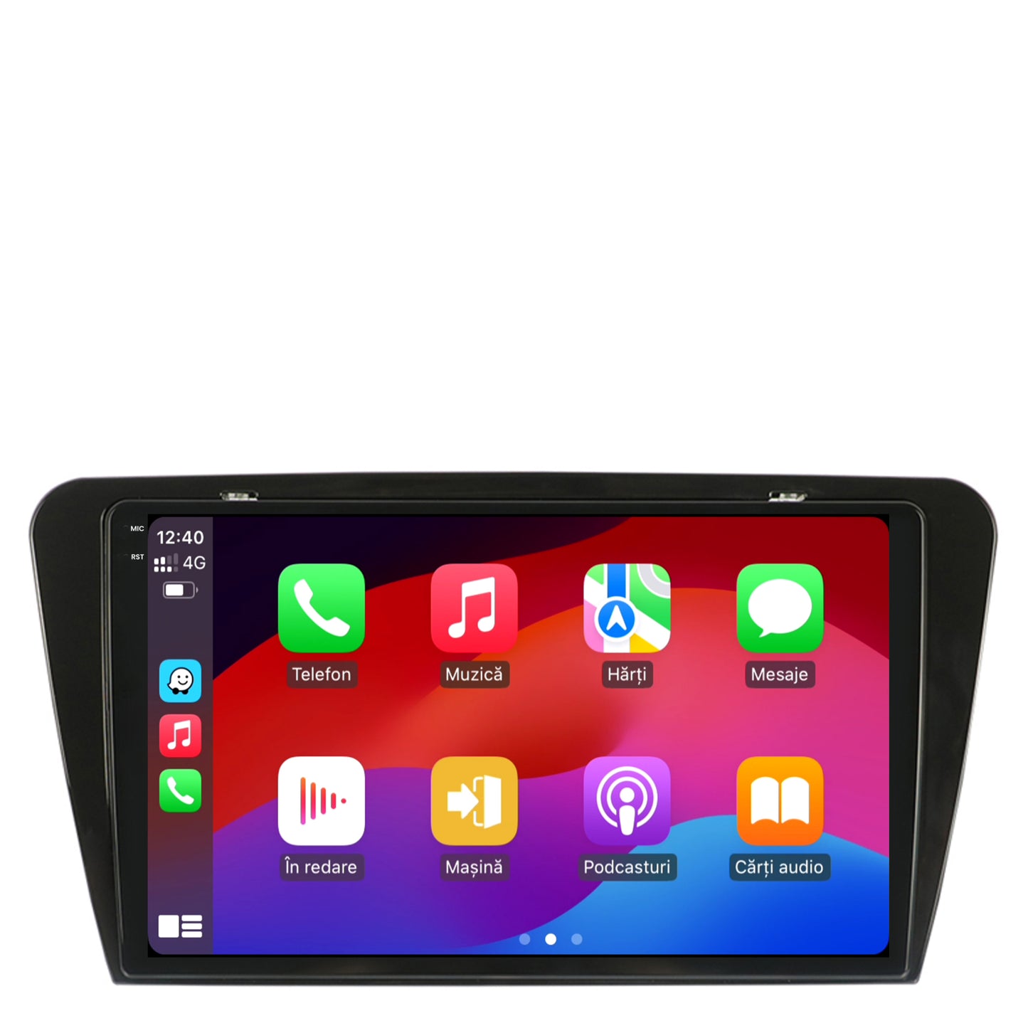 Navigatie 2K Skoda Octavia 3 (2013-2018), Android, S-Quadcore / 4GB RAM + 64GB ROM, 10.36 Inch - AD-BGS100042K+AD-BGRKIT026