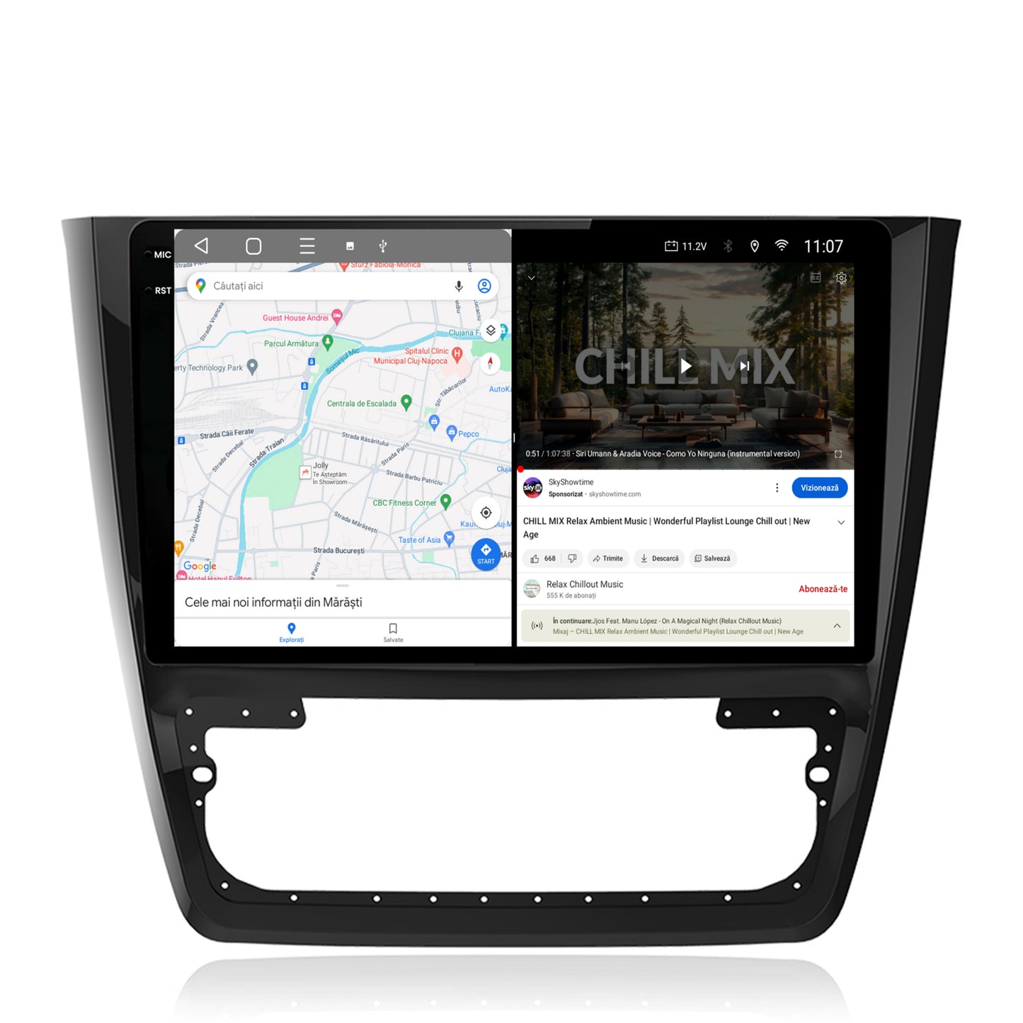 Navigatie 2K Skoda Yeti, Android, S-Quadcore / 4GB RAM + 64GB ROM, 10.36 Inch - AD-BGS100042K+AD-BGRKIT040