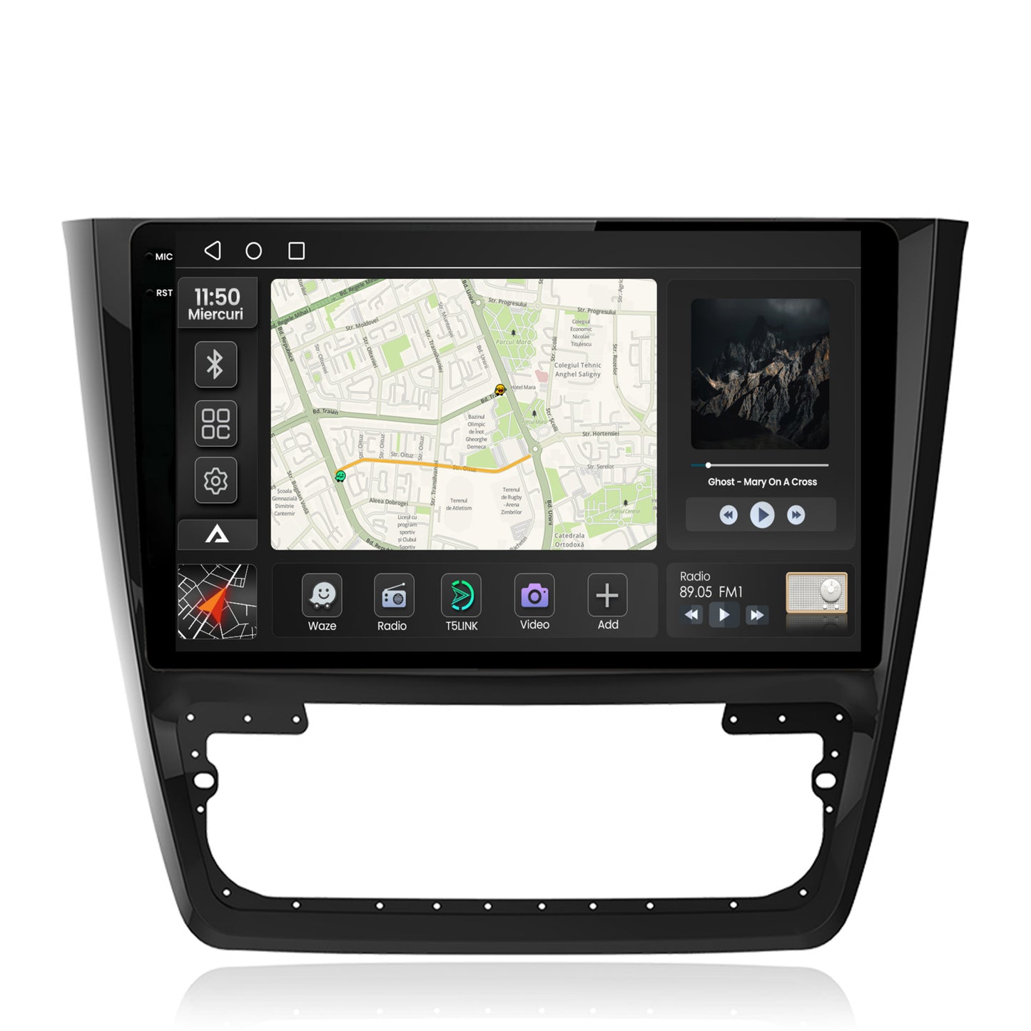Navigatie 2K Skoda Yeti, Android, S-Quadcore / 4GB RAM + 64GB ROM, 10.36 Inch - AD-BGS100042K+AD-BGRKIT040