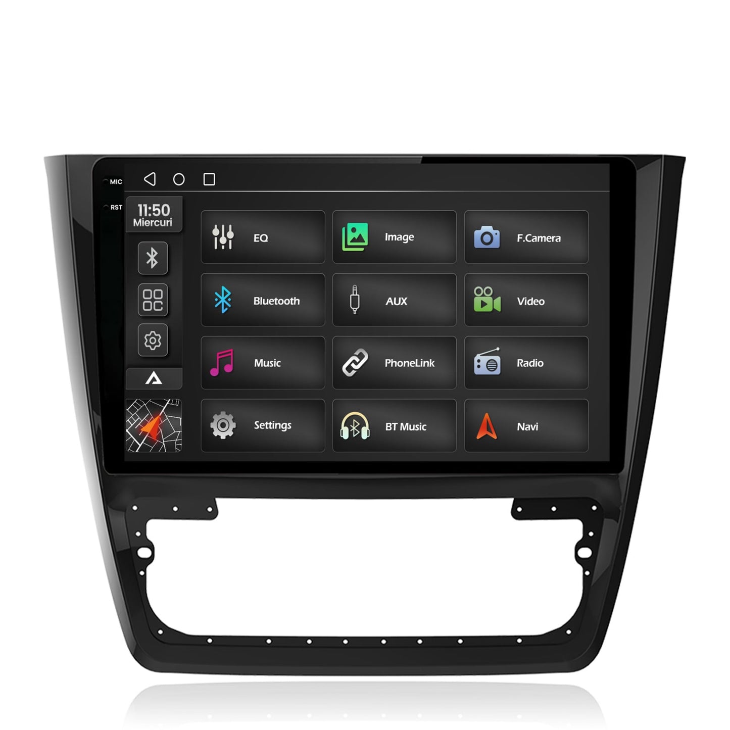 Navigatie 2K Skoda Yeti, Android, S-Quadcore / 4GB RAM + 64GB ROM, 10.36 Inch - AD-BGS100042K+AD-BGRKIT040