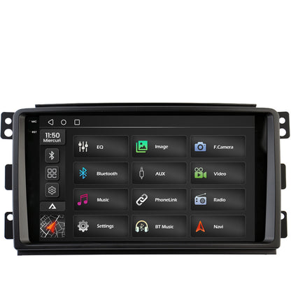 Navigatie 2K Smart For Two (2007-2010), Android, S-Quadcore / 4GB RAM + 64GB ROM, 9.5 Inch - AD-BGS90042K+AD-BGRKIT417