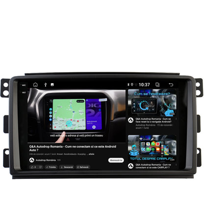 Navigatie 2K Smart For Two (2007-2010), Android, S-Quadcore / 4GB RAM + 64GB ROM, 9.5 Inch - AD-BGS90042K+AD-BGRKIT417