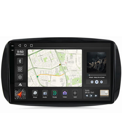 Navigatie 2K Smart For Two (2016-Prezent), Android, S-Quadcore / 4GB RAM + 64GB ROM, 9.5 Inch - AD-BGS90042K+AD-BGRKIT412