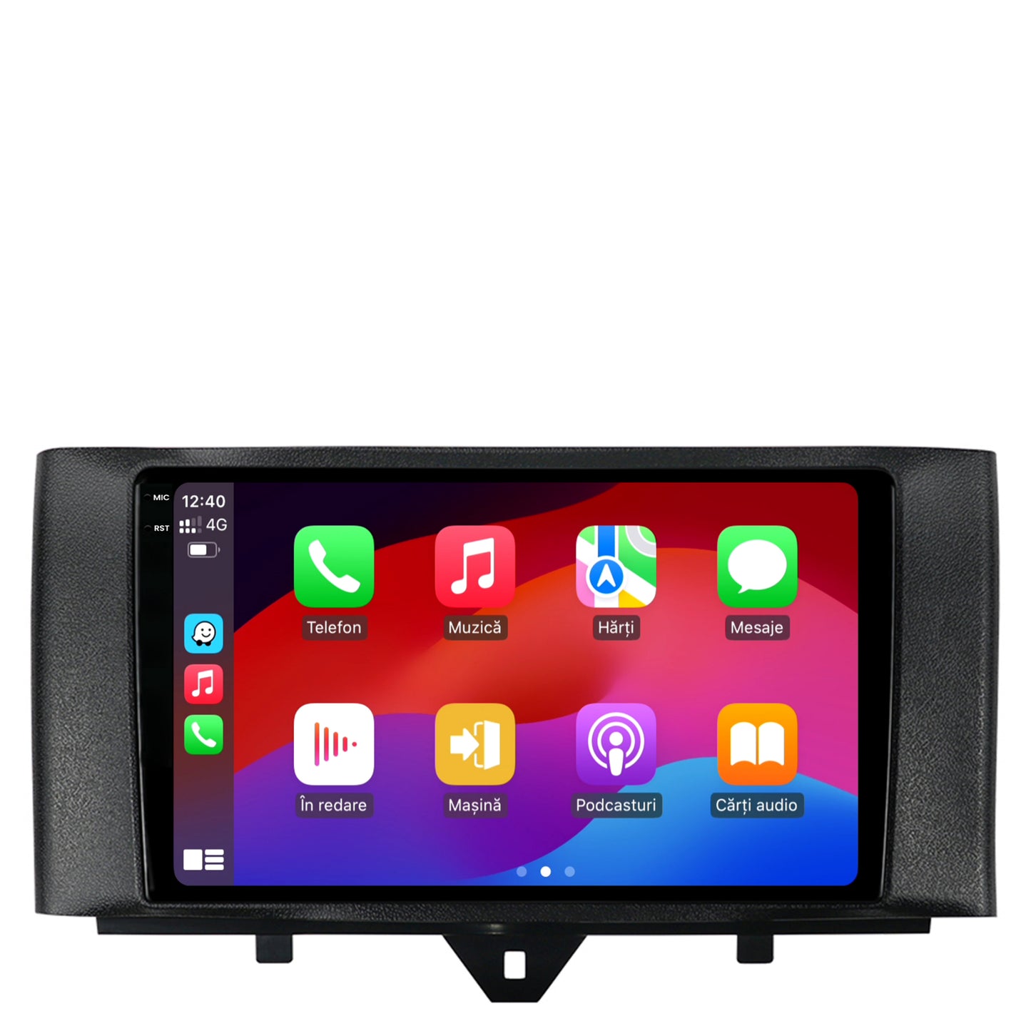 Navigatie 2K Smart Fortwo (2010-2015), Android, S-Quadcore / 4GB RAM + 64GB ROM, 9.5 Inch - AD-BGS90042K+AD-BGRKIT409