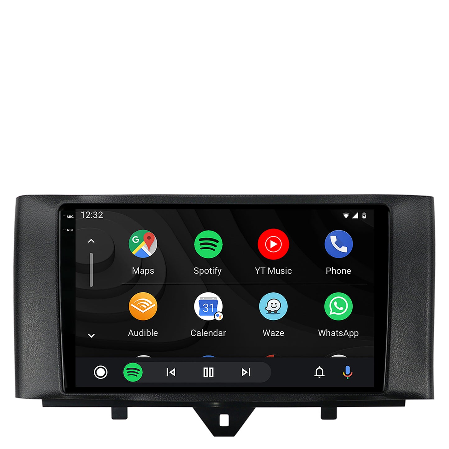 Navigatie 2K Smart Fortwo (2010-2015), Android, S-Quadcore / 4GB RAM + 64GB ROM, 9.5 Inch - AD-BGS90042K+AD-BGRKIT409